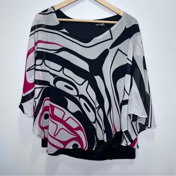 Native Origins Chiffon Blouse - Raven Box Size XXXL - Picture 5 of 12